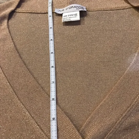 JUS D’ Orange CROPPED SHRUG SWEATER XS/S - Picture 6 of 16